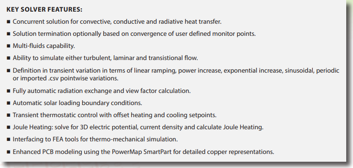 FloTHERM key solver features
