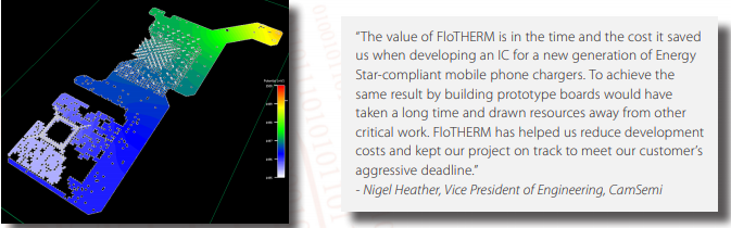 Value of FloTHERM testimonial CamSemi VP